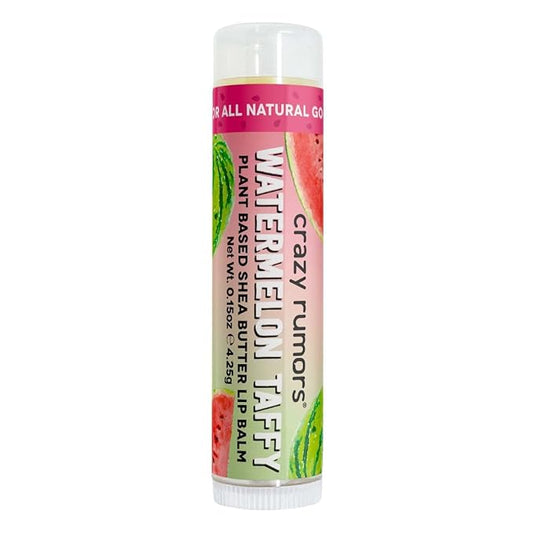 Crazy Rumors Watermelon Taffy Lip Balm. 100% Natural, Vegan, Plant-Based, Made in USA (1-Pack)