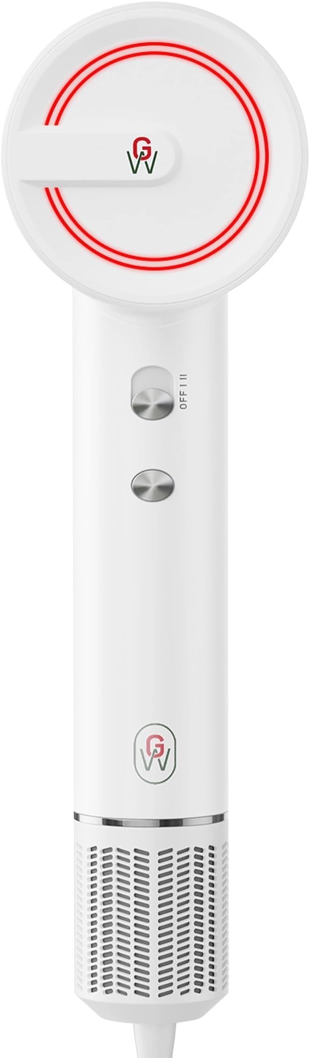 GroWell Ionic Hair Dryer, High-Speed Brushless Motor Professional Blow Dryer for Fast Drying, Low Noise, Lightweight, Compact Hair-Dryer with Diffuser for Curly Hair (4 Pack)