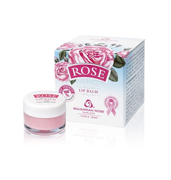 Bulgarian Rose Lip Balm with Natural Rose Oil