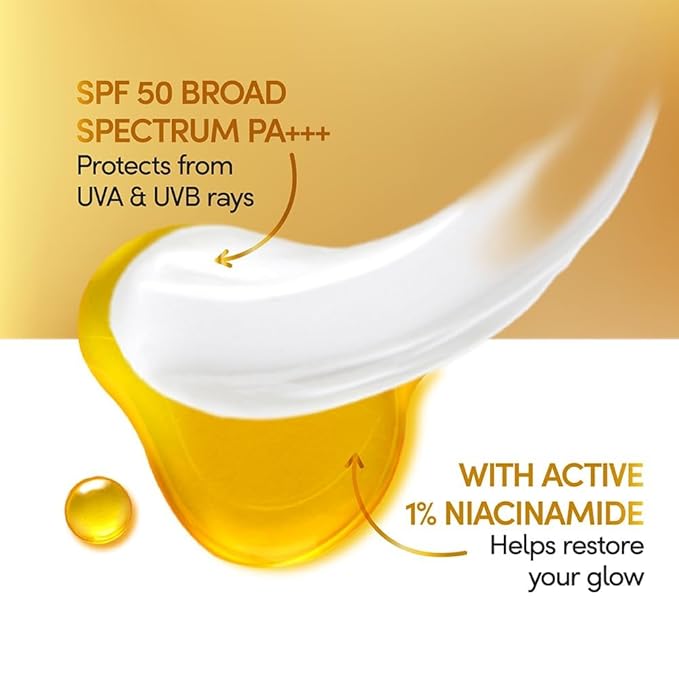 POND-S. Sun Miracle Body Lotion, SPF 50 PA+++, 90 ml, UVA/UVB Protection, 1% Niacinamide, Lightweight, No White Cast 3.0 Fl.oz.