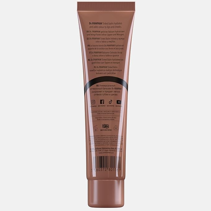 Rich Mocha Balm, Multi-Purpose Natural No Fragrance, for Hydrating Lips, Skin, Hair, Cuticles, Nails & Beauty Finishing (25 ml)