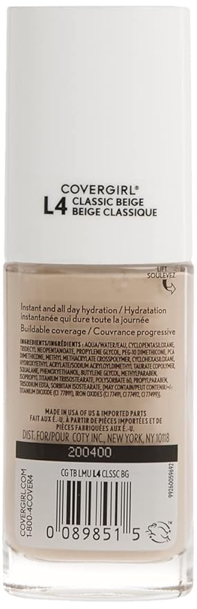 COVERGIRL Trublend Liquid Makeup Classic Beige L4 1 Fl Oz, 1.000-Fluid Ounce