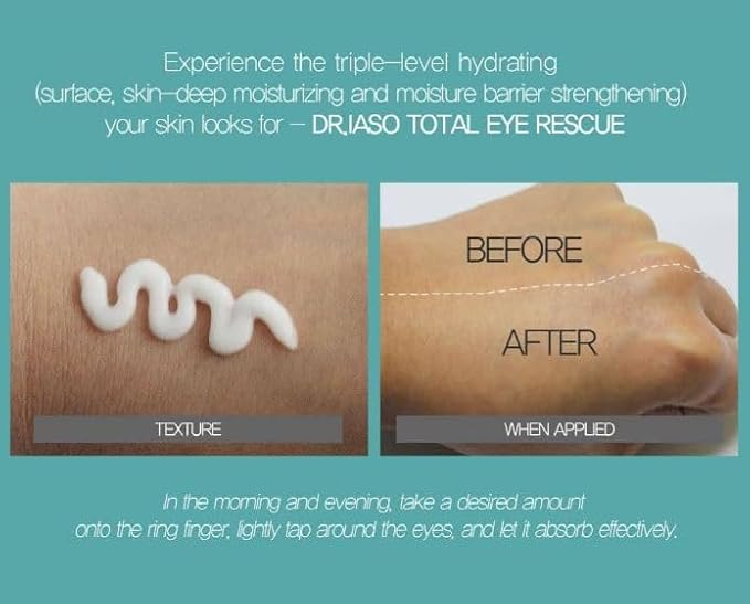 IASO Dr Total Eye Rescue - 0.60oz | eye cream moisturizer | eye cream anti aging bags & dark circle