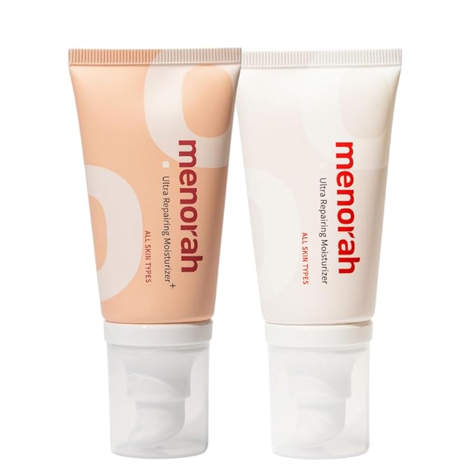 menorah skincare - Ultra Repairing Moisturizer Set, Rich+Lightweight Texture, for Face, Hands, Heels, Elbows Healing, Fast Absorbing Hydration, Relieve itchiness, Meadowfoam Seed Oil, Vitamin E, B3