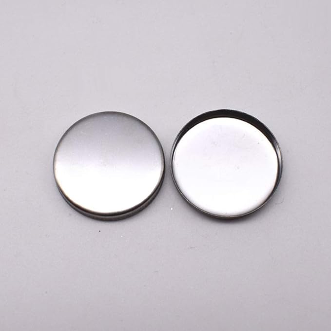 30 Pieces Empty Round Metal Tin Palette Pans Round Metal Pans Cosmetic Eyeshadow Pans for Eyeshadow Palette for Magnetic Makeup Palette, 26mm Diameter 5mm Height