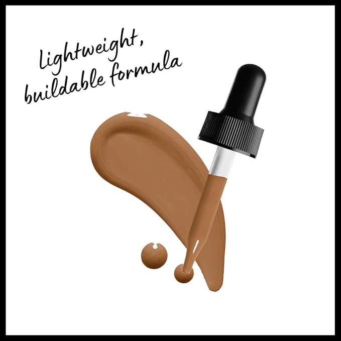 NYX PROFESSIONAL MAKEUP Total Control Pro Drop Foundation, Skin-True Buildable Coverage - Nutmeg