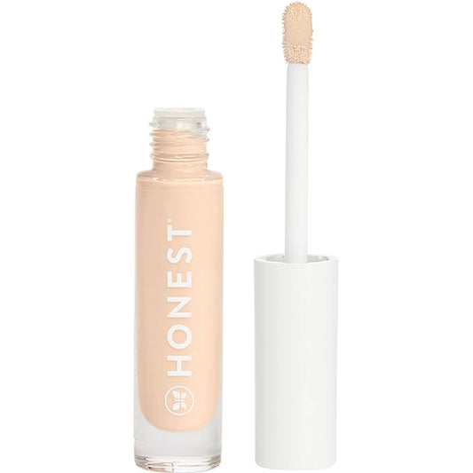 Honest Beauty Fresh Flex Concealer with Niacinamide + Vitamin E + Hyaluronic Acid | Vegan + Cruelty free | Ivory, 0.17 fl oz