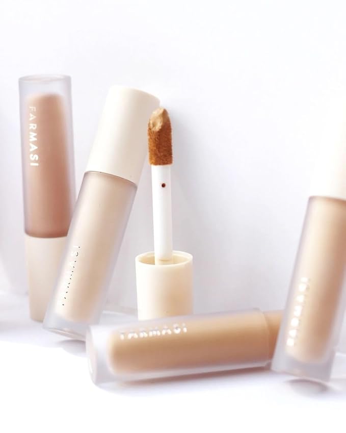 FARMASI Vfx Pro Liquid Concealer Makeup, All-in-one Full Coverage, Highly Pigmented Concealer for All Skin Type, Hide Shadows & Imperfections, Enhance Skin Fullness Foundation Concealer 0,24 Fl Oz N05
