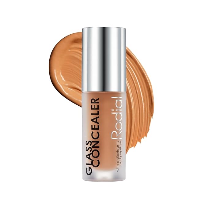 Rodial Glass Concealer Shade 5 - Luminous, Full-Coverage Cream with Peptides and Antioxidants for Flawless Skin, 0.1 fl. oz.