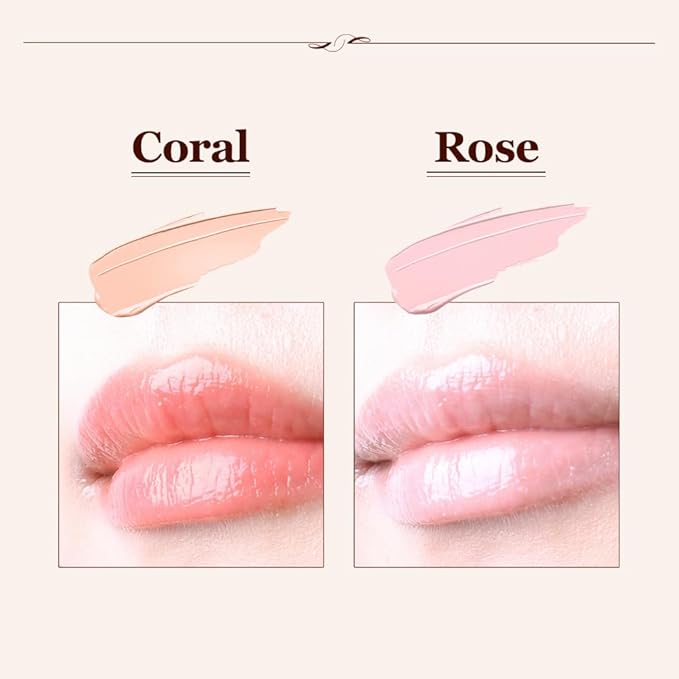 [CHALLANS de PARIS] Elegant Glosy Premium Lip Balm(Coral), Instinct Plumping Lip, Moisturizing Lip Care, Glossy and Smoother Lips, Lip Gloss(Coral)