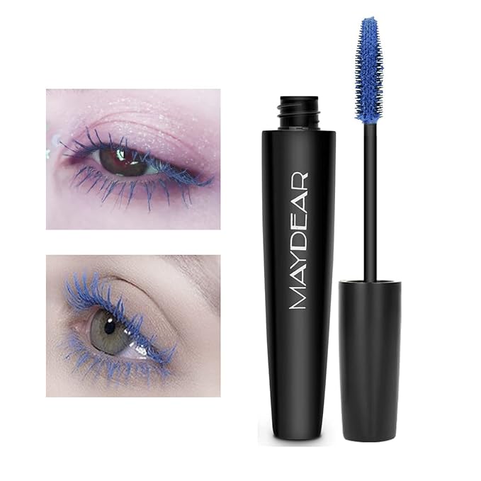Maydear Colored Mascara for Eyelashes - Waterproof, Long Lasting, Smudgeproof, Fast Dry Lengthening Eye Makeup for Women - Gray Purple - for Party and Stage Use