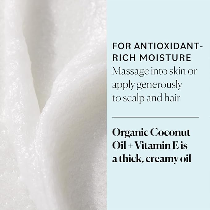 Sky Organics - Organic Coconut Oil & Vitamin E, 16.9 fl oz - Skin & Hair Ultra-Hydrating Oil - Fatty Acids & Antioxidants - Natural, Vegan & Cruelty Free - Skin Care & Hair Care w Ebook