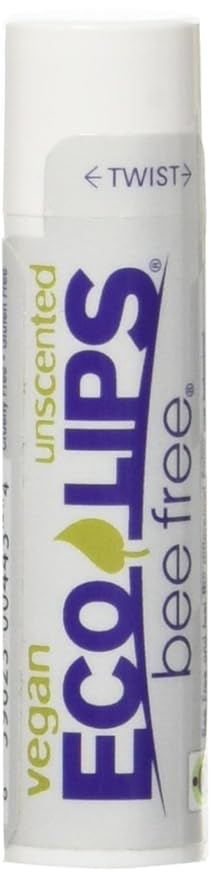 ECO LIPS Bee Free Vegan Unscented Lip Balm, 0.15 OZ