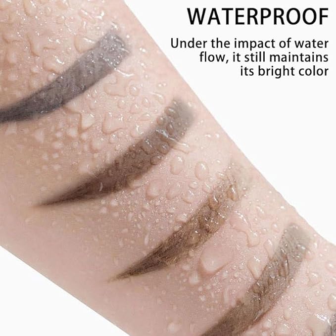 2pcs Gray Brown Tattoo Eyebrow Gel Tinting, Waterproof & Transfer-proof for Fuller Brows, Suitable for All Skin Types (Gray Brown, 2Pcs)