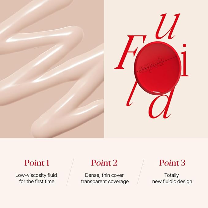 Espoir Be Velvet Fluid Foundation #20 Vanilla 1.05oz | Luxurious Velvet Finish | Thin, Dense Coverage Matte Foundation | Long-Lasting Hydrated Radiance Liquid Foundation | Korean makeup Foundation