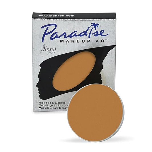 Mehron Makeup Paradise Makeup AQ Refill Size | Stage & Screen, Face & Body Painting, Beauty, Cosplay, Halloween | Water Activated Face Paint, Body Paint, Cosplay Makeup .25 oz (7 ml) (LIGHT BROWN)