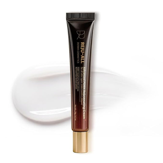 Dr. Reju-All Advanced PDRN Rejuvenating Cream 0.7oz (20g) | 99% Purity PDRN Salmon DNA, Collagen Gel Skin Repair Cream with Hyaluronic Acid & Niacinamide for Glass Skin | Night Routine Korean Skincare