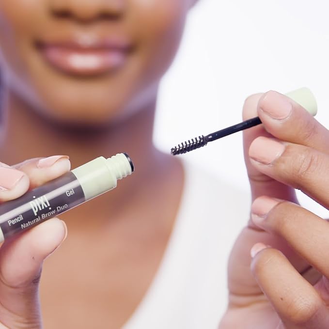 Pixi Natural Brow Duo - Natural Brown, 0.2oz