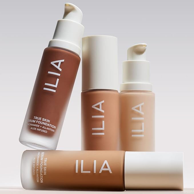ILIA - True Skin Serum Foundation | Non-comedogenic, Cruelty-Free, Vegan, Weightless Feel, Buildable Coverage, Safe For Sensitive Skin (Bedarra SF8.5)
