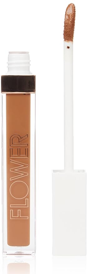 FLOWER BEAUTY By Drew Barrymore Light Illusion Full Coverage Concealer - Diffuse Dark Under Eye Circles + Blurs Blemishes - Weightless Formula + Crease Proof Makeup (Mocha)