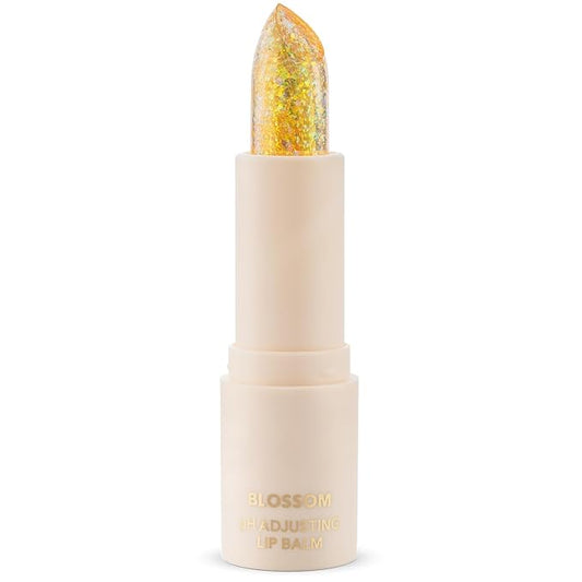 Blossom pH Adjusting Shimmering Lip Balm Moisturizing Glitter Sparkle Lip Balm, 0.12oz./3.5g, Citrine