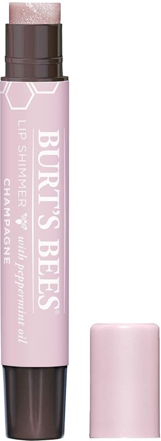 Burt's Bees Lip Shimmer, Champagne 0.09 oz (Pack of 5)