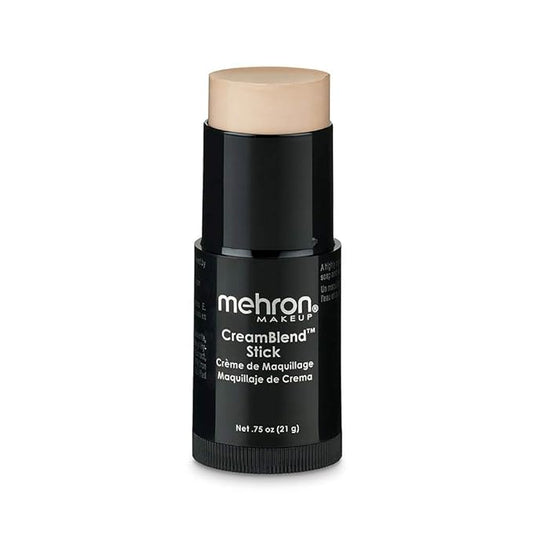 Mehron Makeup CreamBlend Stick | Face & Body Foundation | Full Coverage Professional Makeup Stick .75 oz (21 g) (Light 2)
