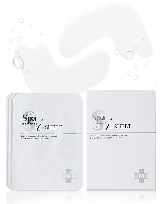 Spa Treatment UMB Stretch iSheet Japanese Under Eye Masks (7 Pairs) - Effective Anti-Aging Under Eye Patches for Dark Circles, Dry, Dull Skin Around the Eyes - Moisturize and Refresh your Skin