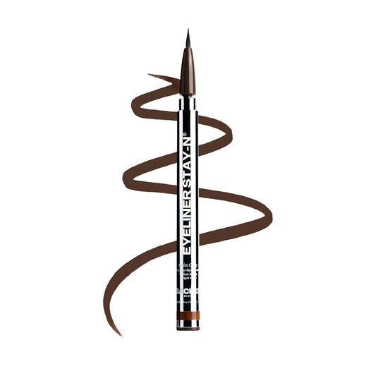 Sacheu Liquid Eyeliner STAY-N Long Wear Waterproof Eyeliner Pen with Ultra-Precise 360° Flexible Tip — Smudge-Proof Vegan & Cruelty-Free Eye Makeup, Eye’m Crisp