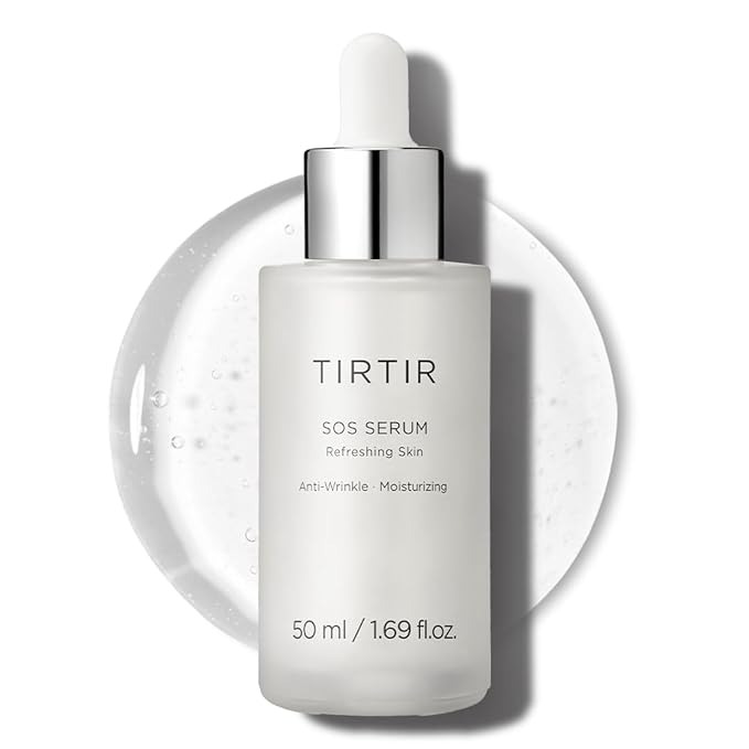 TIRTIR SOS Serum - Radiant Glow Boosting Face Serum - Plumping, Anti Aging, Hydrating - Visibly Smooth and Glowy Skin - Fragrance Free for All Skin Types, 1.69 fl.oz.
