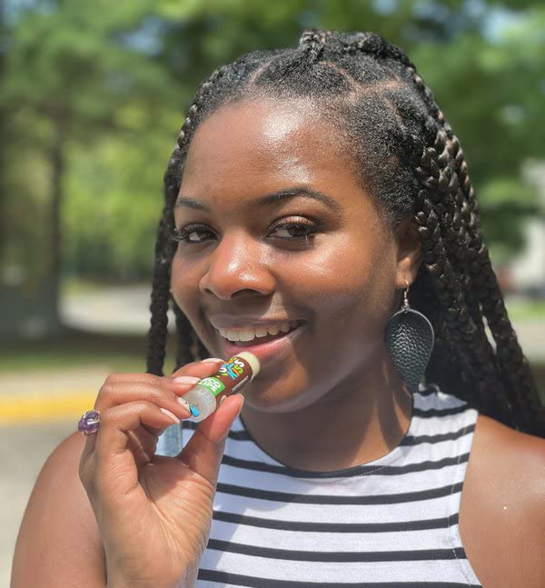 LIP BALM Mongo Kiss 6-Pack (6 tubes) by Eco Lips 100% Organic Beeswax & Cocoa Butter Lip Care with Organic Mongongo Oil - Soothe & Moisturize Dry & Cracked Lips - Made in USA. (Peppermint)