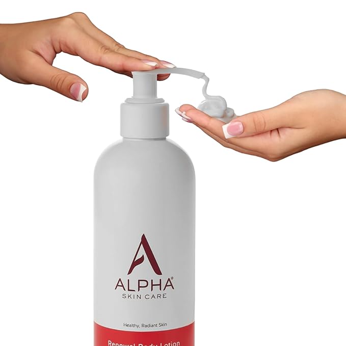 Alpha Skin Care Revitalizing Body Lotion, 12% Glycolic AHA, Simple & Effective Daily Moisturizer Hydroxy Acid, Hydrates & Exfoliates for Soft, Smooth Skin, Anti-Aging, 12 Oz, Pack of 2