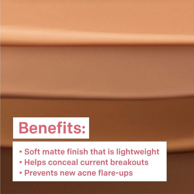 Almay Clear Complexion Makeup, Matte Finish Liquid Foundation with Salicylic Acid, Hypoallergenic, Cruelty Free, -Fragrance Free, Dermatologist Tested, 910 Mocha, 1.0 oz