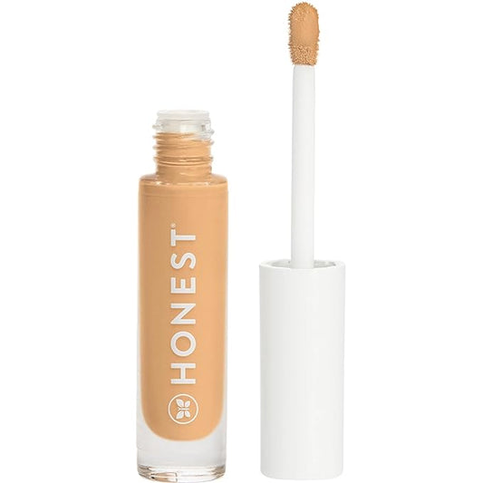 Honest Beauty Fresh Flex Concealer with Niacinamide + Vitamin E + Hyaluronic Acid | Vegan + Cruelty free | Almond, 0.17 fl oz