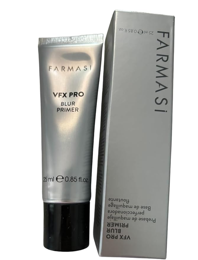 Farmasi VFX PRO Camera Ready Primer - Flawless Finish Long Lasting Makeup Base Smoothing Pore Minimizing Oil Control Lightweight Formula Professional Makeup Application Daily Use, 1-Pack, Clear