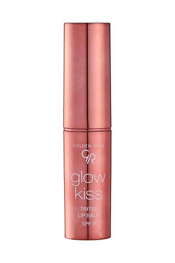 Golden Rose Cosmetics Glow Kiss Tinted Lip Balm with SPF15, Vegan Formula (Vanilla Latte)