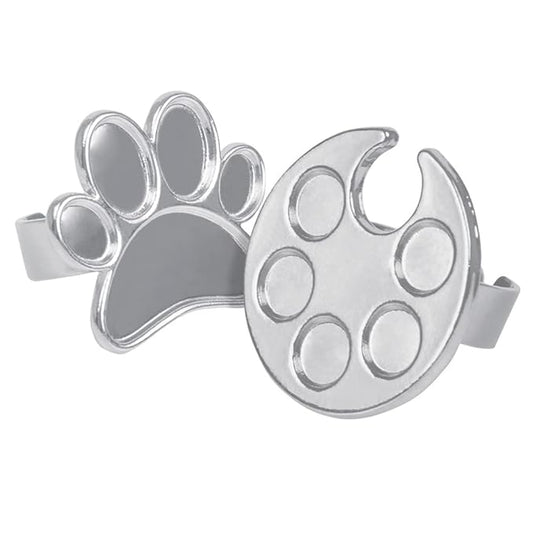 2 Pieces Mini Nail Art Polish Holder Nail Art Palette Rings Nail Palette Finger Rings