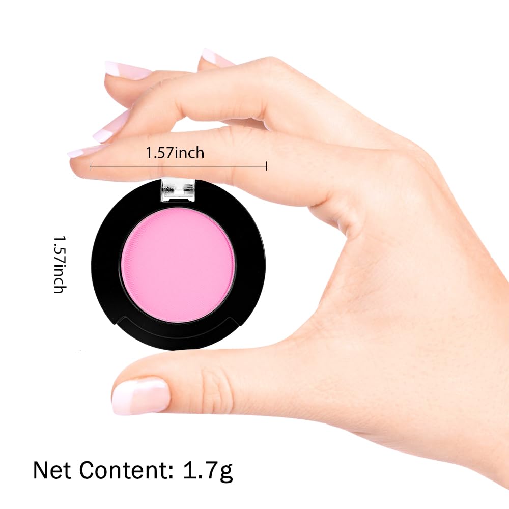 Monochrome Pressed Matte Eyeshadow Palette, Matte Pink Pressed Eyeshadow Waterproof Neutral Powder For Old Women, Mini Eyeshadow, Sombras Para Ojos, Talc, Paraben & Cruelty Free