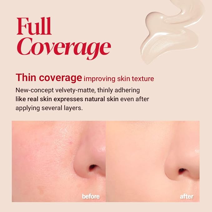 Espoir Pro Tailor Foundation Be Velvet SPF22 PA++ #5 Beige 1.01 fl oz | Powerful Lastingness Cover | Thin Coverage Improving Skin Texture | Velvety Formula without any Dry Feeling | Korean Makeup