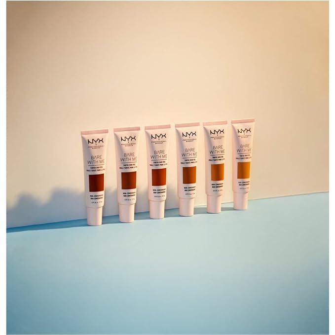 NYX PROFESSIONAL MAKEUP Bare With Me Tinted Skin Veil, Lightweight BB Cream - Nutmeg Sienna