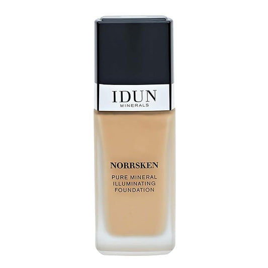 Liquid Norrsken Foundation - Silky Smooth Coverage - Luminous, Dewy Finish for Dry and Dull Skin - Water Resistant and Vegan Makeup - 215 Embla - Warm Medium - 1.01 oz