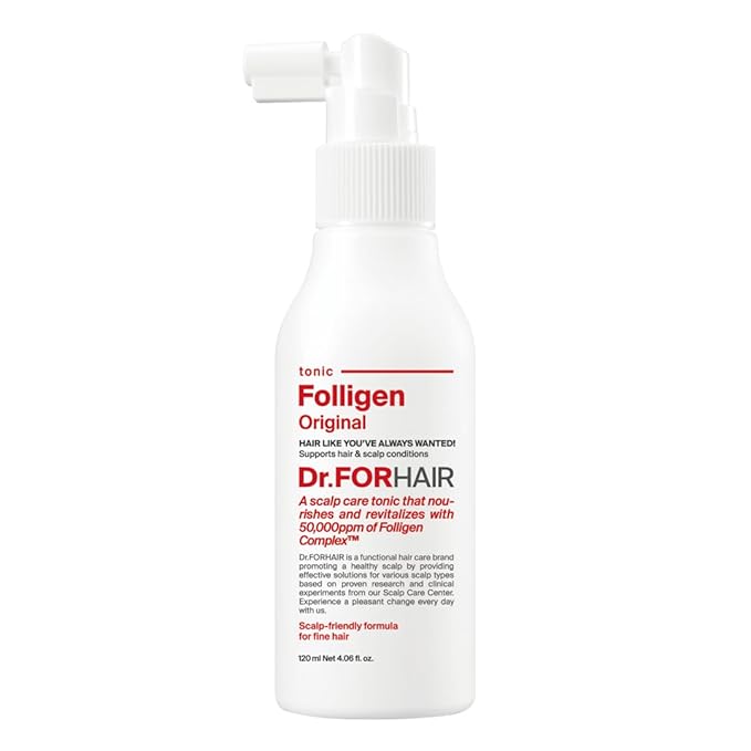 Dr.FORHAIR Folligen Tonic 120 ml/4.06 fl. oz. | Hair Strengthening | Scalp Care | Nourishes, Revitalizes and Strengthens