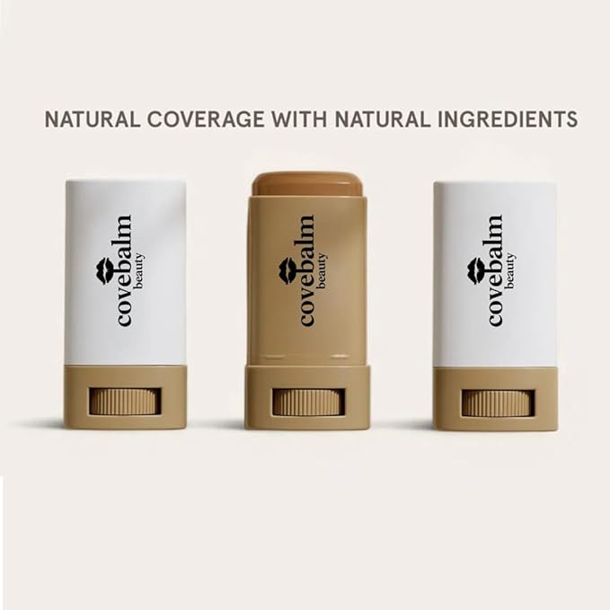 Cove Balm Beauty Skin Tint,Solid Tinted Serum Boosted Skin Tint Balm, Facial Color Correct, Radiant & Dewy Finish, Face Tinted Foundation, Covebalm Foundation Stick For Face Makeup (#05)