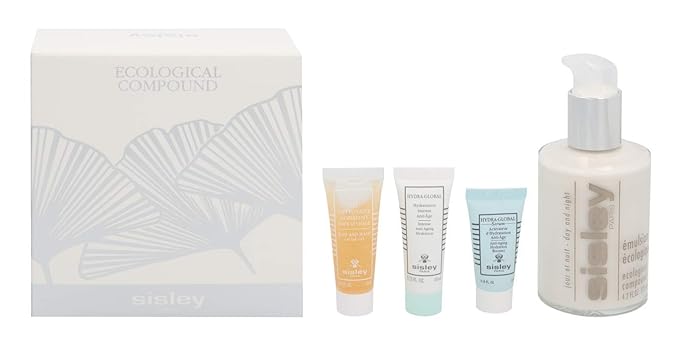 SISLEY, Ecological Compound Piece Set Ecological Compound 125ml + Buff Wash Face Gel 10ml + HydraGlobal Serum 5ml + HydraGlobal 10ml, Multi, 4 Count, (Pack of 4)