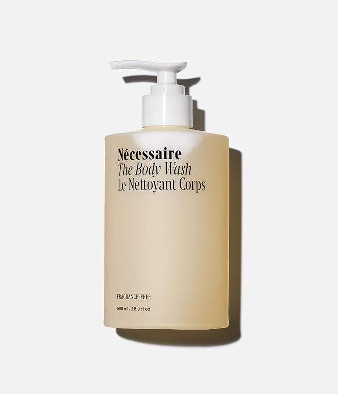 Nécessaire The Body Wash Fragrance-Free. Natural Body Wash for Women + Men. Barrier Cleanse. Multi-Ceramide Gel Cleanser, 16.9 Fl Oz.