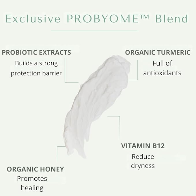 Yobee Body & Face Moisturizing Cream for Dry, Sensitive Skin | Probiotic extracts, Honey, Turmeric, Vitamin B12, Ceramides, Shea Butter | Fragrance Free | For Kids & Adults (2)