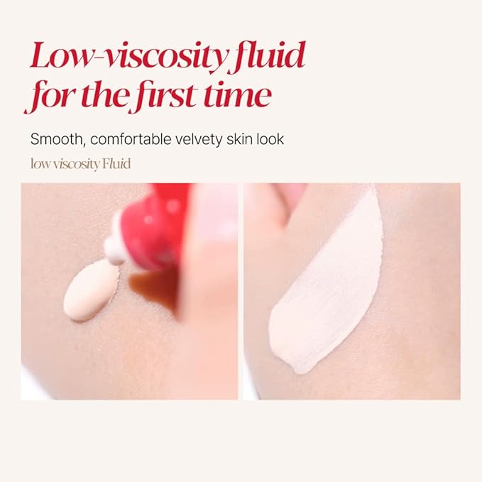 Espoir Be Velvet Fluid Foundation #22 Petal 1.05oz | Luxurious Velvet Finish | Thin, Dense Coverage Matte Foundation | Long-Lasting Hydrated Radiance Liquid Foundation | Korean makeup Foundation