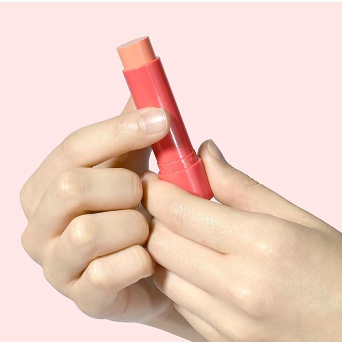 PS.PRETTYSKIN Moisture Lip Balm 0.15oz.(4.5g) Smooth, Soft Texture, Hydrating, Natural Shine, Glossy, korean lip balm (Peach)