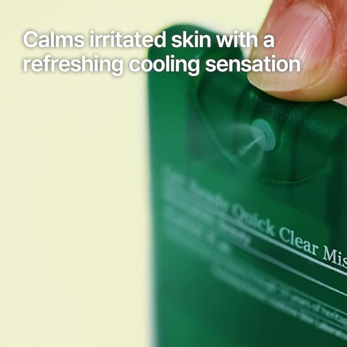 Pyunkang Yul PKY Ultimate Get Ready Quick Clear Mist for Sensitive Skin, Intensely Calms & Soothes Redness with Cica & Tea Tree, Compact size, Korean Skincare (0.51 Fl. oz, 15ml)