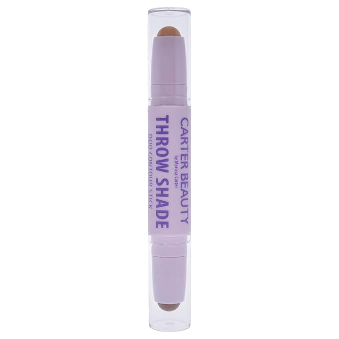 Carter Beauty By Marissa Carter Throw Shade Duo Contour Stick- Adds Definition To The Face - Conceals And Corrects The Complexion - Easily Blendable - Cruelty-Free - Medium - 0.08 Oz